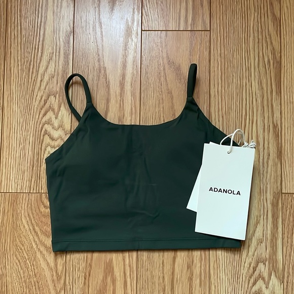 NWT Adanola Ultimate Tank Bra - Dark Olive - Picture 5 of 6